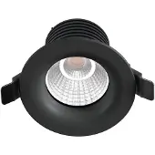Eglo Inbouwspot | TALVERA-G LED 1X6,4W 3000K Zwart | IP20 Ø75mm