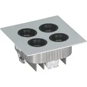 Eglo Inbouwspot | 'MIZATA' LED 13,2W 3000K zilvergrijs | IP20 Ømm
