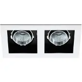 Eglo Inbouwspot | 'BISCARI' LED 2x6,4W 3000K Wit | IP20 Ømm