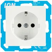 ION Industries Stopcontact | | J1/V1 (Inbouw, Randaarde, Wit)