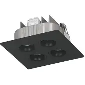 Eglo Inbouwspot | 'MIZATA' LED 13,2W 4000K zwart | IP20 Ømm