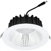 Eglo Inbouwspot | 'ERZENI' LED CCT Ø228 wit/aluminium | Over