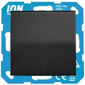 ION Industries Wandcontactdoos | RA met Klapdeksel IP44 V1/J1 Mat Zwart