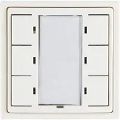 B.E.G. Luxomat Tastsensor | Drukknop 6 Toetsen VZ wit IP20 KNX 6Kanaal