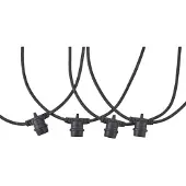 Sylvania Festoon snoer lichtketting uitbreiding String, zwart, Kunststof