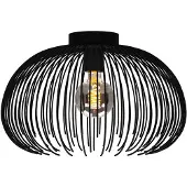 Eglo Zwarte plafondlamp Alhabia Ø 38,5cm - 1x E27