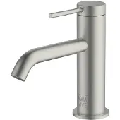 AquaVive Wastafelmengkraan Toce - Keramisch - Rvs Geborsteld - 15,3cm