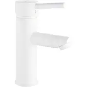 EsseBagno Wastafelmengkraan Deco - Lage Uitloop - Mat Wit - 18,9cm
