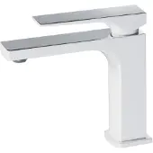EsseBagno Wastafelmengkraan Absolut - Waterbesparend - Keramisch - Wit/chroom - 15,2cm