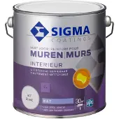 Sigma Interieur Muurverf - Mat - Wit - 2,5l