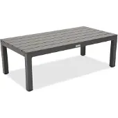 Garden Point Zakintos antraciet aluminium salontafel