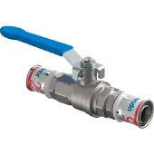 Uponor kogelkraan Ø25mm - met hendel - 1046605