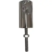 Kuipers Nautic Railinghouder Eindstuk 25mm 90 graden met Schroefdraad Rvs