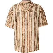 Only & Sons Overhemd 'ONSDANI' bruin / wit