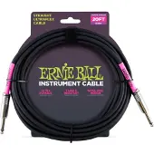 Ernie Ball 6046 20ft Straight-Straight Instrument Cable Black