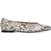 Manfield Leren slangenprint loafers | Maat 39