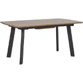 Beliani SALVADOR - Uitschuifbare eettafel - Donkerhout - 90x160/200 cm - MDF