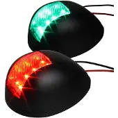 Jero Marine Boordlicht LED Set 80mm Tot 12m Zwart