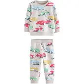 Next Nachtkledij blauw / geel / grijs / groen