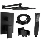 Mexen Uno DR02 inbouw douche set, zwart - 71435DR02-70