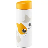 Ambition Kitty Thermosbeker 350ml - Oranje & Wit