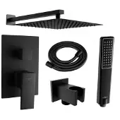 Mexen Uno DR72 ingebouwde doucheset, zwart - 71435DR72-70