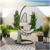 HOME DELUXE Hangstoel Poly rotan CAMA - Met kussens