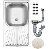 Deante - Inbouw Keuken Wastafel - Staal - 1-Kom - Satijn