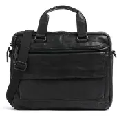 Spikes & Sparrow Kevin Business Laptopbag 15.6" black schoudertas heren