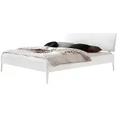 Hasena Lounge Sestola bedframe massief hout gestoffeerd hoofdbord
