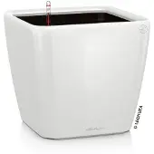Lechuza Plantenbak Quadro Premium 28 LS wit hoogglans