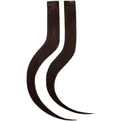 Rapunzel of sweden Single Invisible Clip-ins Straight / 2 pieces 2.3 Chocolate Brown 40 cm Hair extensions 10 g