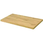 Aquazuro Wastafelblad Napoli - Houtcomposiet - Melamine - Scandinavische Eik - 90x48cm