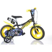 Dino Bikes Kinderfiets Batman 12 inch met zijwieltjes, drinkfles en klep