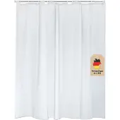 Intirilife Douchegordijn in Wit - 180 x 200 cm Polyester