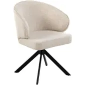 Moods Collection Eetkamerstoel Seoul poot Venus draaibaar zwart - Tyler cream 11