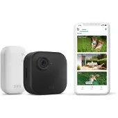 Blink Outdoor 4 - Netwerkbewakingscamera - Geschikt voor binnen- en buitengebruik - Weerbestendig - Kleurweergave (dag en nacht) - 1080p - Audio - Draadloos - Wi-Fi - Met Sync Module Core