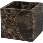 Mette Ditmer Marble cube 8,5x8,5 cm Brown