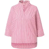Ulla Popken Blouse lichtroze / wit