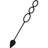Rimba - Siliconen Cockring Met Buttplug Ø 46 mm S/M
