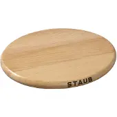 Staub Ovale magnetische onderzetter - hout - 21 x 15 cm