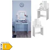 Vicco Ania Kaptafel met licht – 80 cm met LED-verlichting Wit