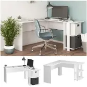 Vicco Hoekbureau Nikita Wit 140 x 140 cm, Model 36537