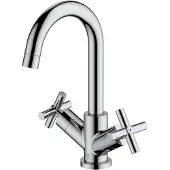 AquaVive Wastafelmengkraan Rosali - Draaibaar - Chroom - 27,2cm