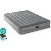 Intex Prestige midden hoog luchtbed - grijs, 191 x 99 x 30 cm