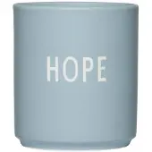 Design Letters favoriete mok 25 cl Hope-light blue