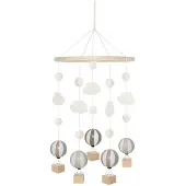 Jabadabado Hot Air Balloon Wooden Mobile Beige Kinderen
