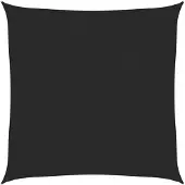 vidaXL Zonnezeil 160 g/m² 2x2 m HDPE zwart