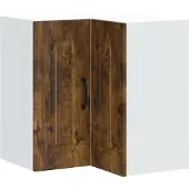 vidaXL Keukenwandhoekkast Kalmar bewerkt hout gerookt eikenkleurig