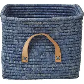 Rice raffia opbergmand Blauw